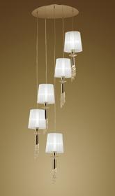 Tiffany FG Crystal Ceiling Lights Mantra Multiple Crystal Pendants